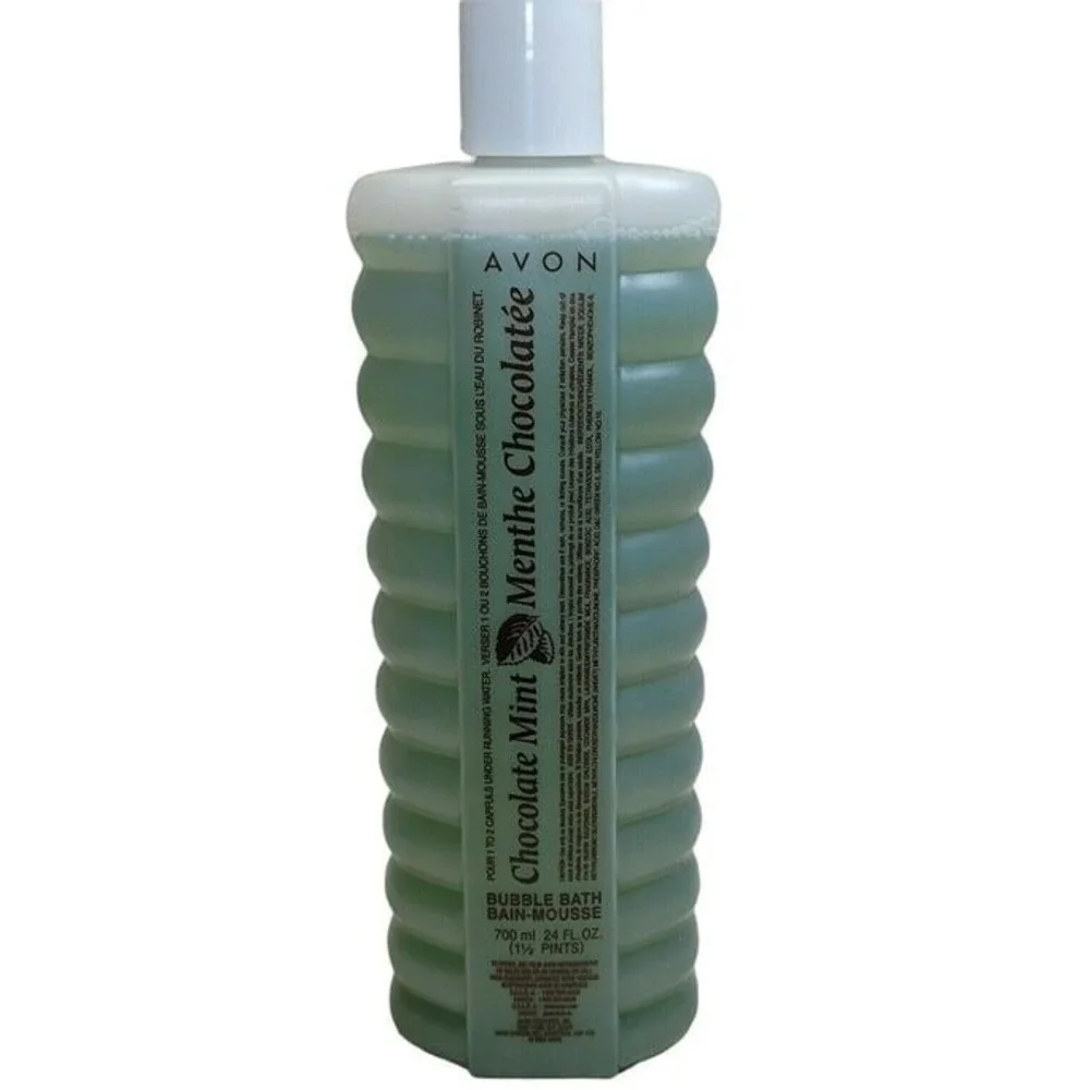 Avon‎ Bubble Bath Green Chocolate Mint Menthe 24oz Mothers Gift Vtg Sealed
